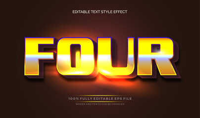 A vibrant, eye-catching Text Effect, text style. Editable text files vector illustration.