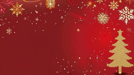 Christmas Card Background Design Images, integrating festive elements such as Christmas trees, snowflakes, reindeer, Christmas stockings, and gold ribbons. Covering styles like minimalist flat design