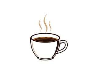 coffee cup isolated on white background