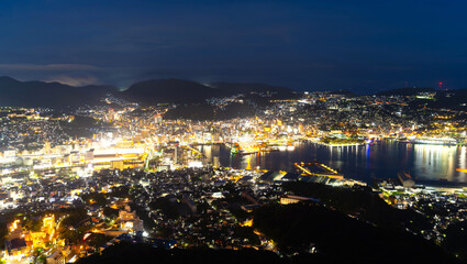 長崎・稲佐山展望台から望む夜景