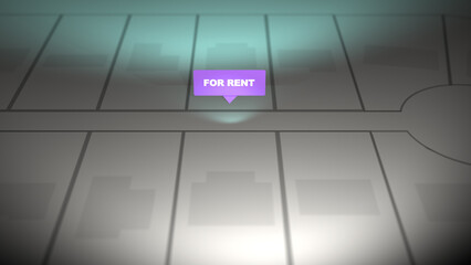 A Generic Residential Real Estate Interface Animation - For Rent