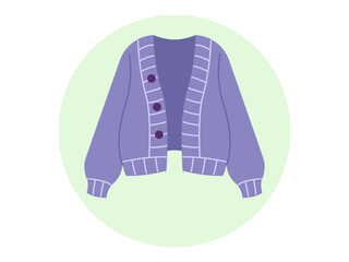 Cardigan icon. Fashion symbol icon vector. Solid vector icons. Flat illustration concept.