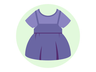 Children dress icon. Fashion symbol icon vector. Solid vector icons. Flat illustration concept.