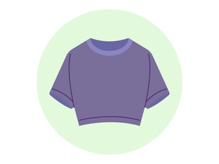 Crop top icon. Fashion symbol icon vector. Solid vector icons. Flat illustration concept.
