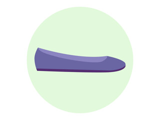 Flat shoes icon. Fashion symbol icon vector. Solid vector icons. Flat illustration concept.