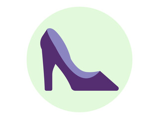 High heels icon. Fashion symbol icon vector. Solid vector icons. Flat illustration concept.
