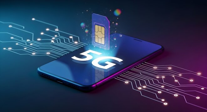  5G e sim card communication technology