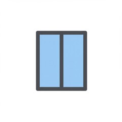 Fototapeta premium Modern Double Pane Window Icon.