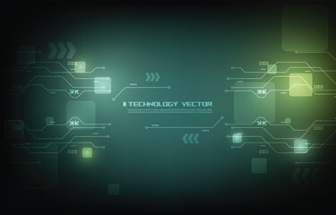 Abstract futuristic technology circuit background.computer cyber network.