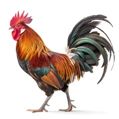 Fototapeta premium rooster isolated on white background