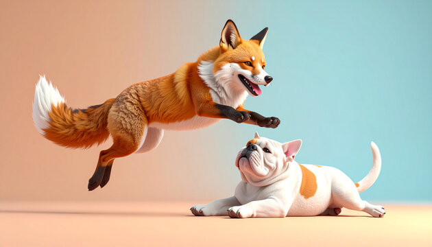 Illustration of the quick brown fox jumps over the lazy dog