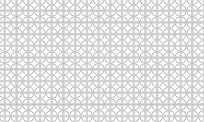 "Elegant Geometric Pattern of Interlocking Circles and Squares in a Grid Layout, Classic and Modern Blend"