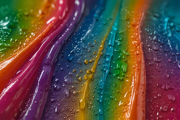 Colorful slime texture background with smooth glossy surface.