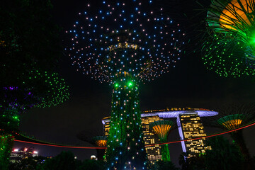 Supertrees at gardens by the Bay, Singapore