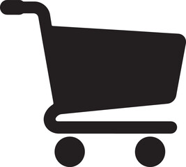 Computer screen illustration icon, black silhouette vector