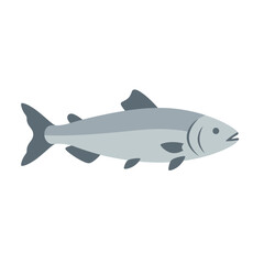Obraz premium A stylized illustration of a fish, showcasing its streamlined body and fins.