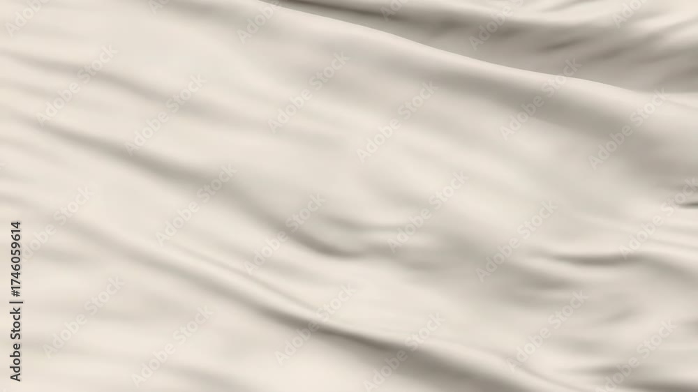 Wall mural gentle fabric waves flowing softly, creating a subtle abstract background in a seamlessly looping vi