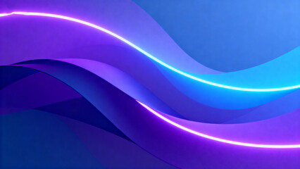 Abstract neon light wave design