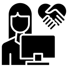 Workplace Respect glyph icon
