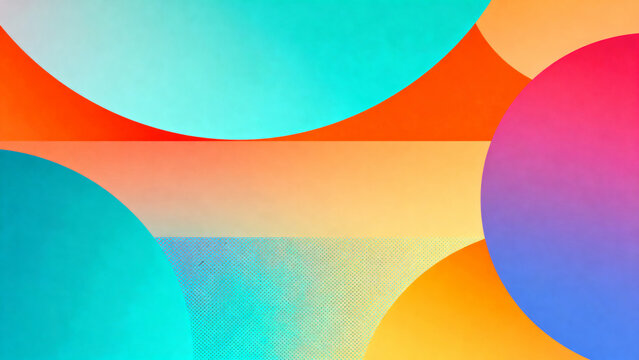 Colorful abstract geometric shapes