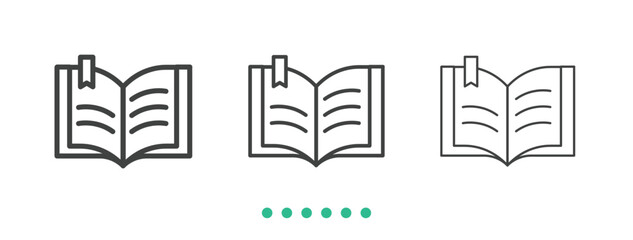 Personal document icon. Thin line icon vector