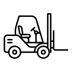 Forklift icon for stacking goods