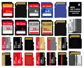 Various Models of SD Cards