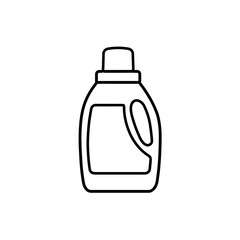 Simple Line Drawing of a Detergent Bottle
