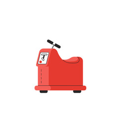 Simple Red Toy Car for Children's Play