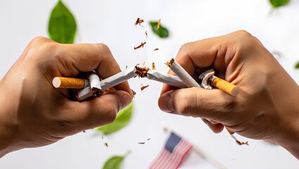 Crushing Cigarettes Under the Stars and Stripes