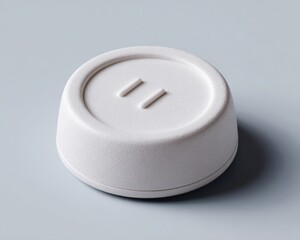 Modern Premium Minimalist Health Guidance Button with Embossed Information Icon for Digital Wellness Apps and Professional Healthcare Marketing Campaigns