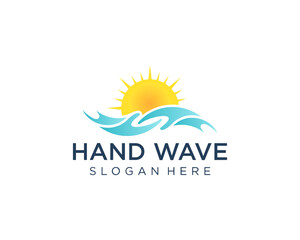 Wave hand logo