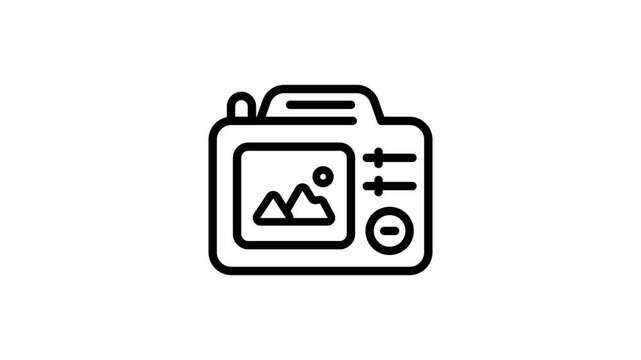 Animated Camera Exposure Settings Display