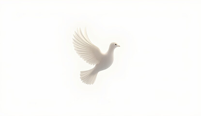 Fototapeta premium Flying dove symbol of peace and freedom