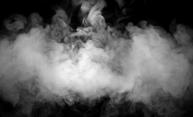 white smoke cloud isolated on black background, perfect for photo editing, abstract design, vapor effect, cinematic scenes, digital artwork, and creative visual projects in high resolution.
