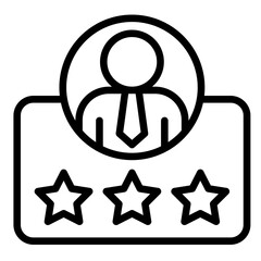 Employee Rating  Icon Element For Design