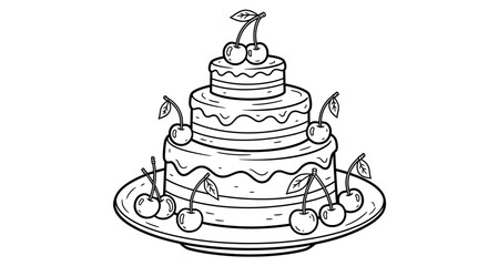 An illustration of a palm tree plantation, with many trees in rows and coconuts scattered on the ground.