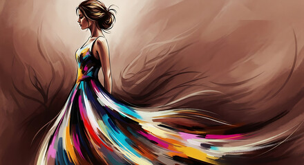 A colorful smoke wave with pink and rainbow light creates an artful texture design pattern backdrop with energy and power