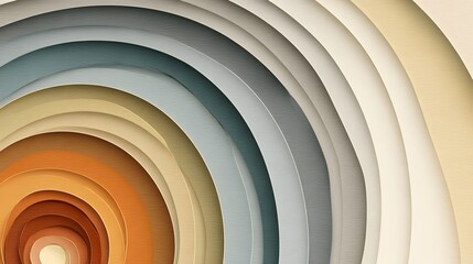 Fototapeta premium Layered Abstract Design Featuring Gradients and Curves in Warm and Cool Tones