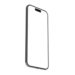 Mobile phone air mockup isolated on transparent background, high resolution 8k 4k, smartphone mockup slim air black frame, screen empty space