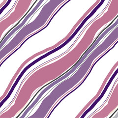 Seamless marble pattern with purple stripes and white background