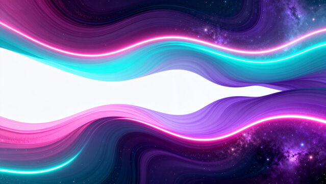 Abstract colorful wave patterns