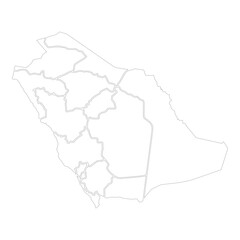 Obraz premium map of Saudi Arabia