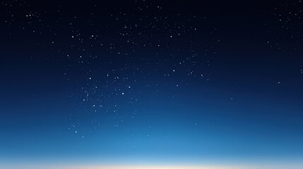 Fototapeta premium Starry Sky with Dense Stars over Dark Blue Night Sky