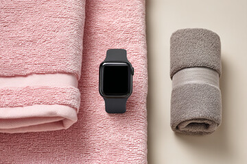 A pair of white protective disposable gloves isolated on a white background.
