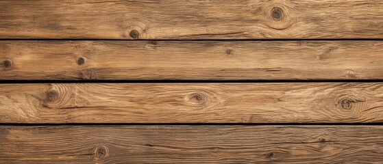 Close-up view of rustic wooden planks with visible wood grain and knots, creating a natural textured background