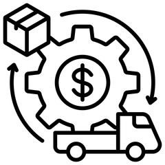 Supply Chain Management Icon