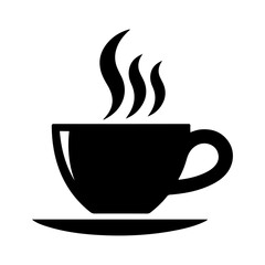 coffee cup black logo silhouette