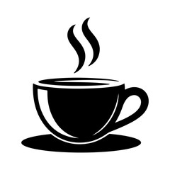 coffee cup black logo silhouette