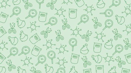 Doodle education pattern with science and school supplies for creative projects, suitable for educational designs and learning materials. - Powered by Adobe